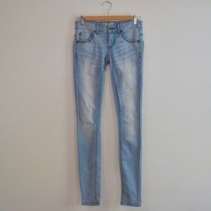 Free People Light Wash Skinny Jeans